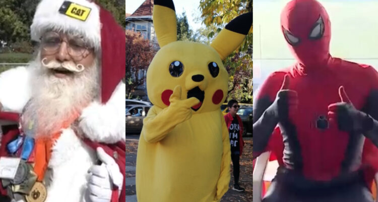 Votantes asistieron con disfraces a votar