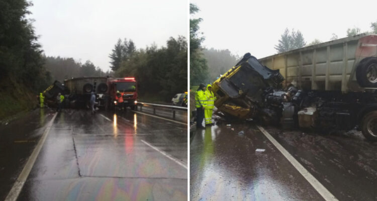 accidente transito en autopista del itata