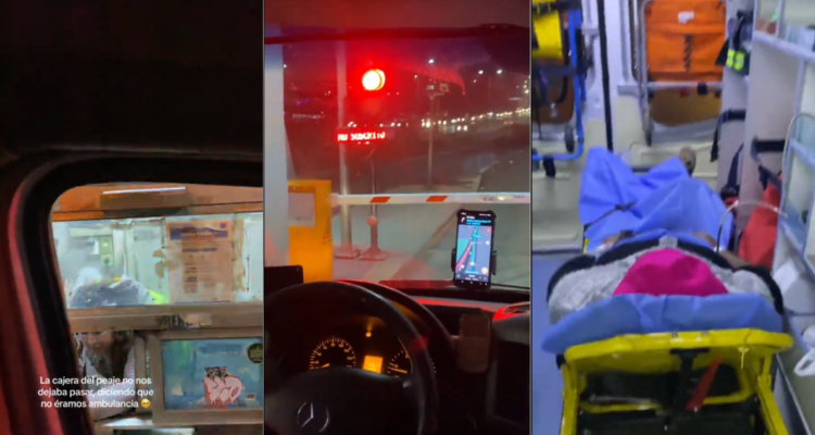Negaron paso a ambulancia en peaje
