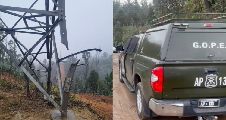 Fiscalía confirma estallido de artefacto explosivo en torre de alta tensión en Valparaíso