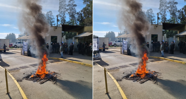 Gendarmes encienden barricadas a las afueras de la cárcel de Valparaíso tras muerte de compañero