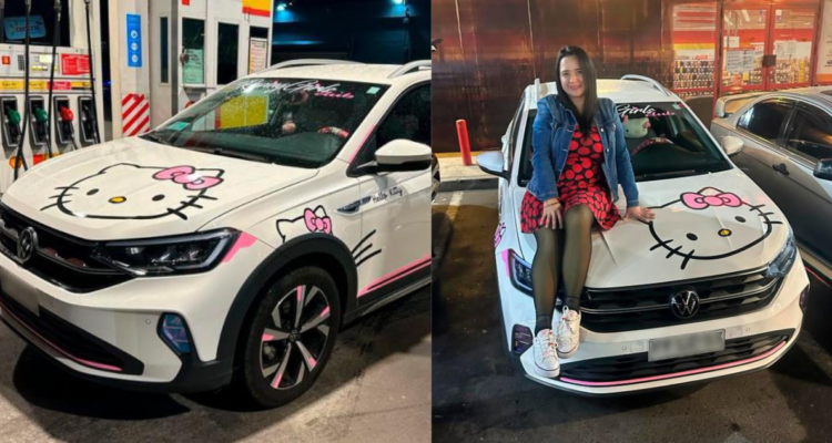 Auto Uber de Hello Kitty