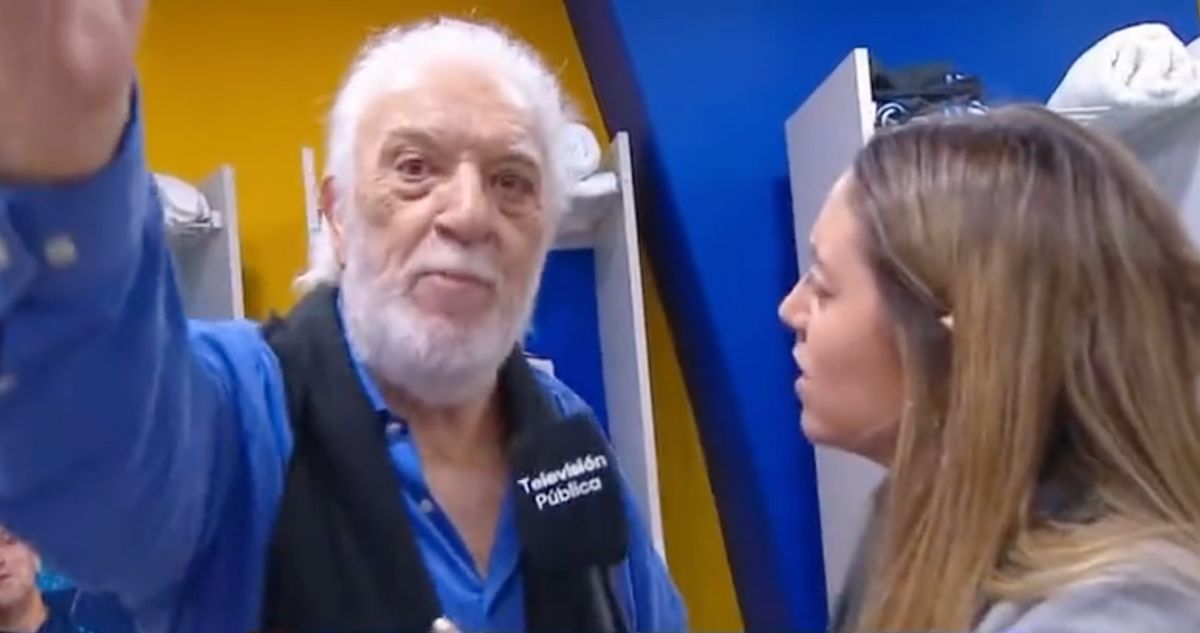 Basile ‘retó’ a una periodista y la sacó del camarín en despedida de Riquelme