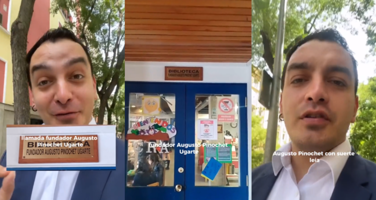 Juan Vallejos, tiktoker que reflexiono sobre biblioteca nombrada “Fundador Augusto Pinochet”