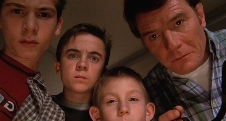 Bryan Cranston junto al elenco de “Malcom”