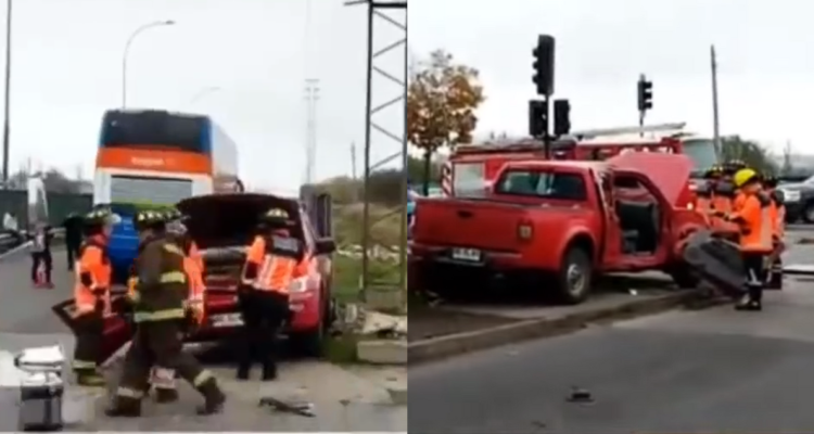 Fatal accidente entre bus y camioneta en Talca: conductor del vehículo menor murió tras salir eyectado