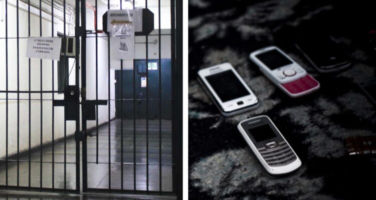Tener celulares en una cárcel era considerado una falta