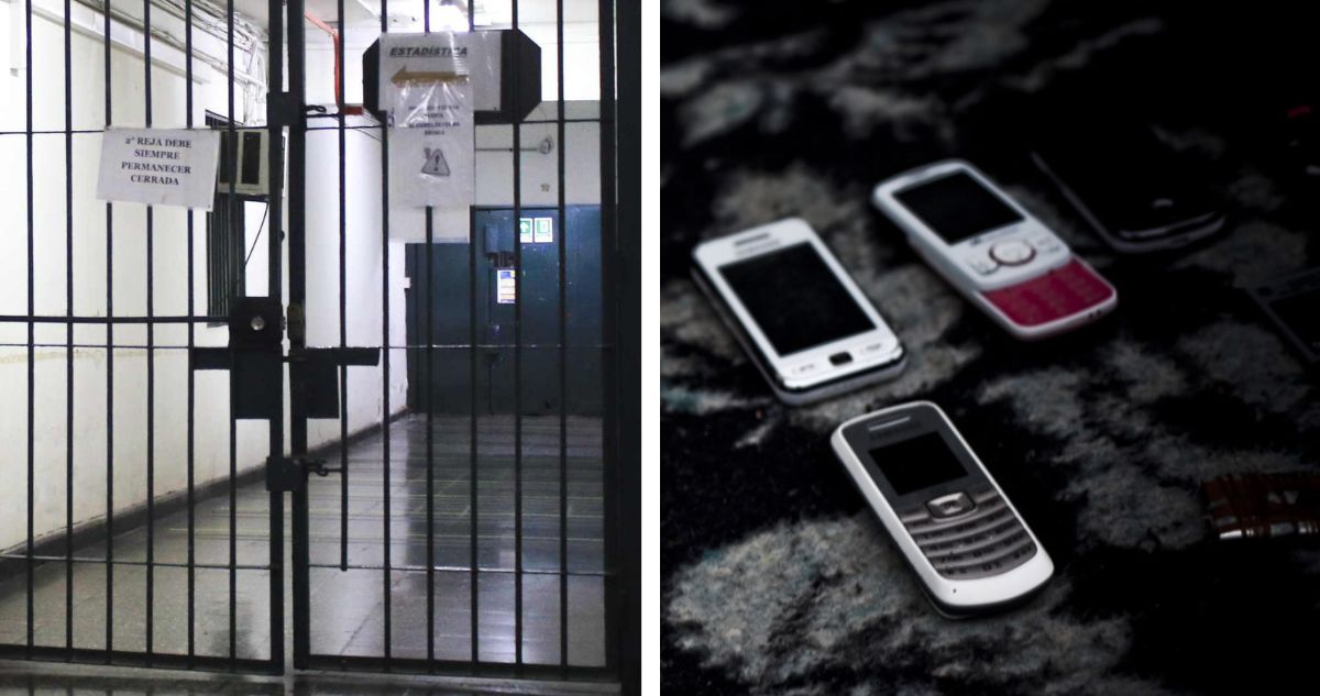 Tener celulares en una cárcel era considerado una falta