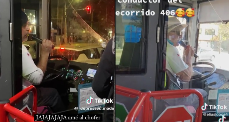 Chofer animador del transporte público