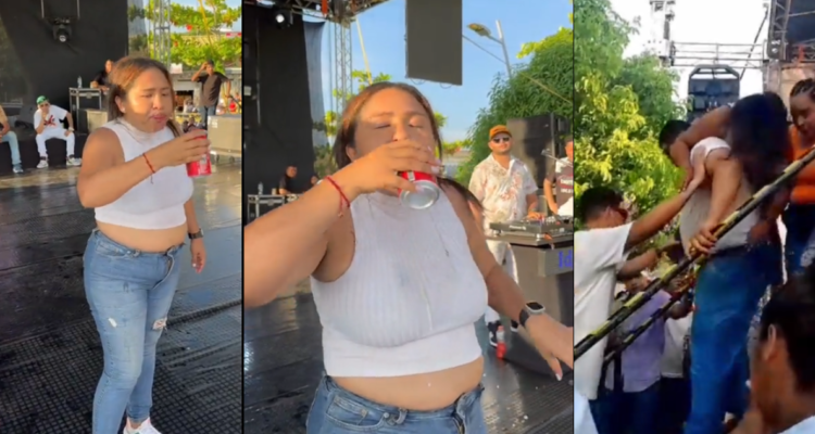 Joven desmayada por cerveza