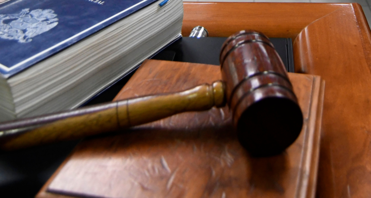 Martillo utilizado en un juicio