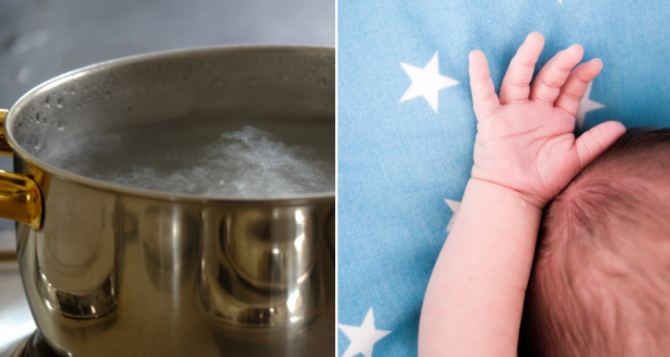 Hombre arrojó olla con agua caliente sobre su pareja e hijo de un año en Boca Sur: bebé está grave