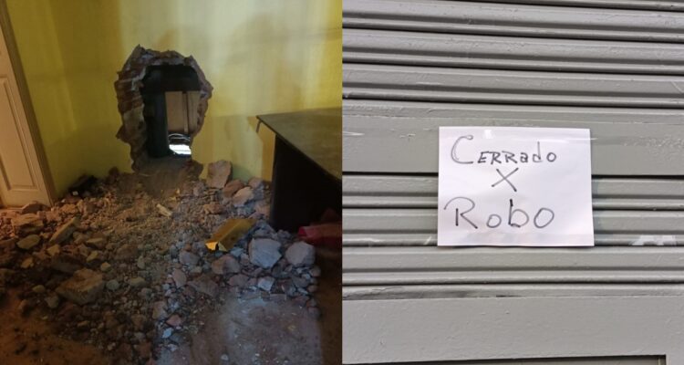 Delincuentes roban supermercado a pasos de La Moneda: entraron por un forado desde la CUT