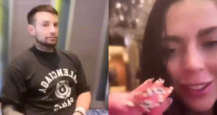 Daniela Aránguiz y Luis Mateucci en medio de sus historias de Instagram.