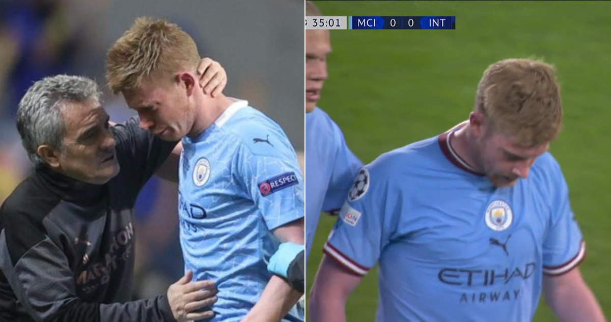 La lesión de Kevini De Bruyne.