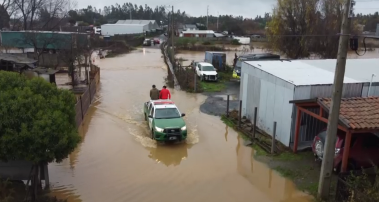 Decretan Alerta Roja para provincia del Bío Bío por inundaciones y desborde de ríos