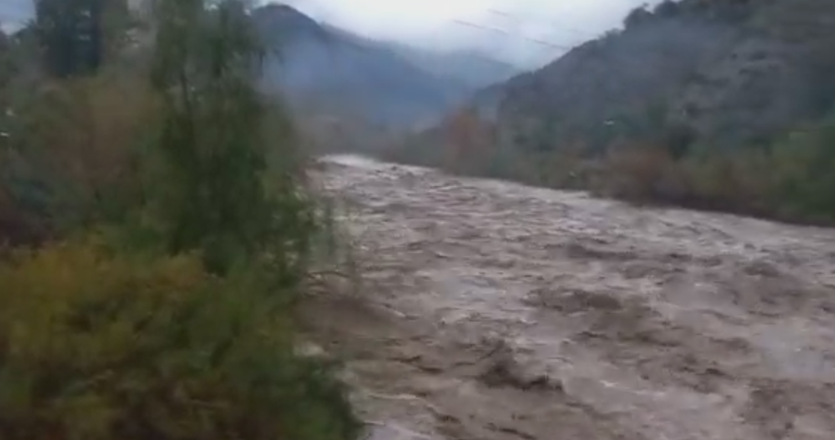 Se declara Alerta Roja para las provincias de Los Andes y San Felipe por amenaza de desborde de río