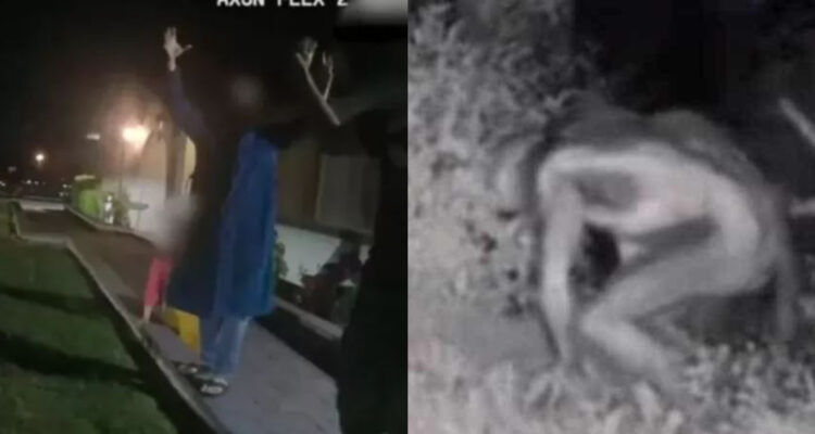 Capturas de ambos videos que mezclaron para realizar un alarmante registro viral.