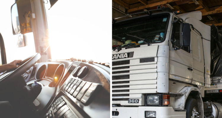 Delincuentes roban carga de camionero mientras dormía en ruta de Los Ángeles: choferes lo despertaron.