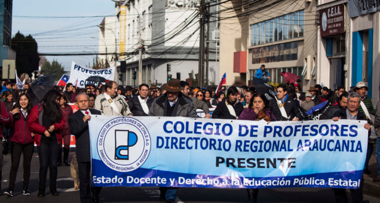 Profesores de La Araucanía se suman a paro nacional para vuelta de vacaciones de invierno
