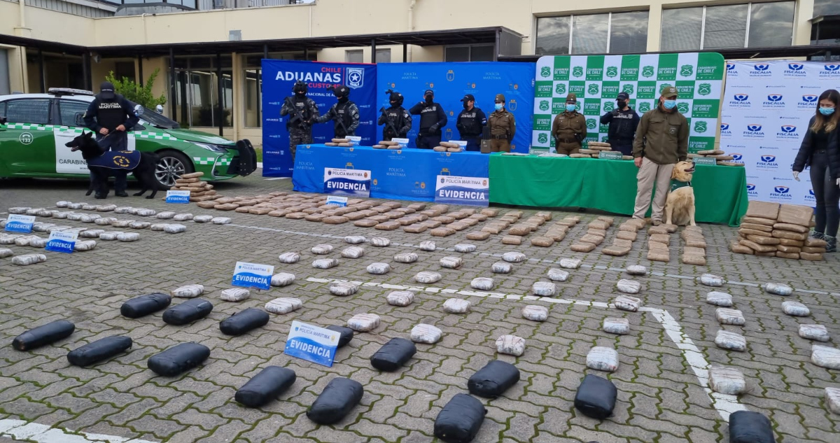 Droga creepy incautada en puerto de Valparaíso