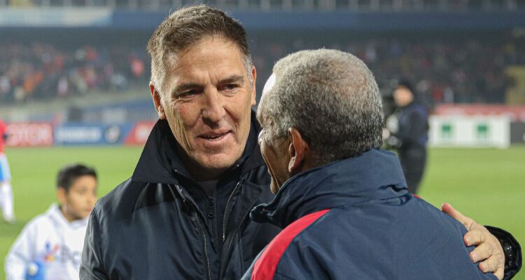 Eduardo Berizzo durante el duelo ante Cuba.