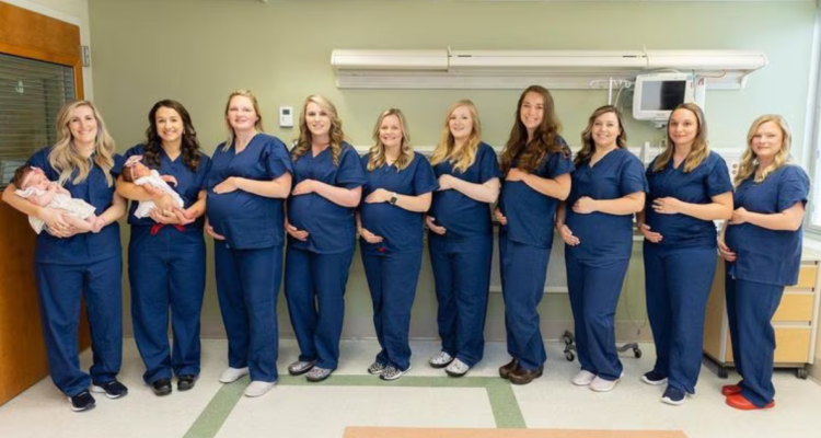 12 enfermeras embarazadas en EEUU