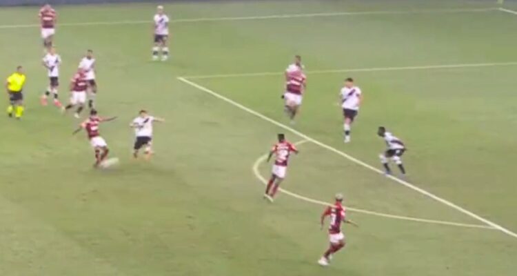 Impresionante derechazo: el golazo de Erick Pulgar que confirma su gran presente en el Flamengo