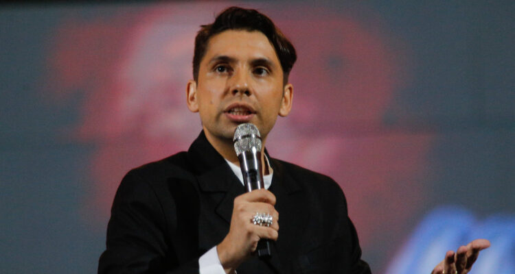 El humorista Fabrizio Copano en el Festival de Viña del Mar.