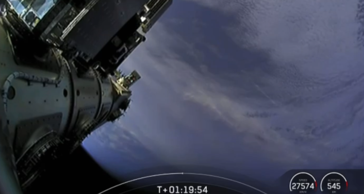 El momento del desacople del FASat-Delta.