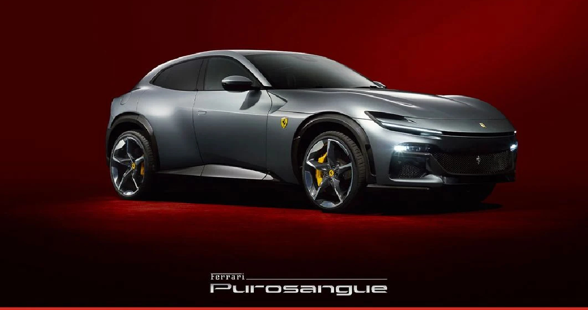 Captura oficial de un modelo Ferrari Purosangue