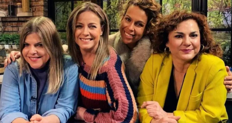 Aranzazú Yankovic, Claudia Conserva, Francesca Conserva y Berta Lasala, las integrantes de Milf de TV+ en referencia al último capítulo del programa