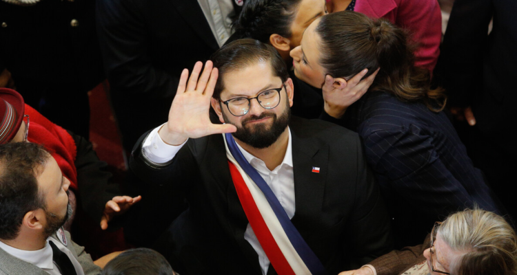 El presidente Gabriel Boric, tras la Cuenta Pública.