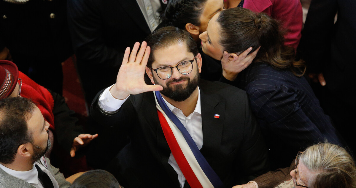 El presidente Gabriel Boric, tras la Cuenta Pública.