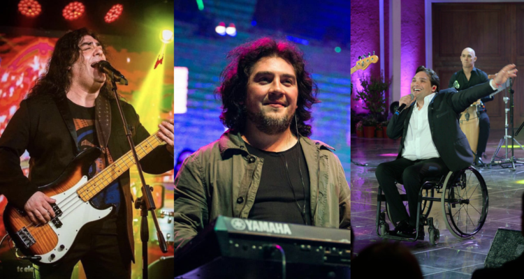 Hermanos Cristián, Juan y Diego Rodríguez (de izquierda a derecha), integrantes de Garras de Amor