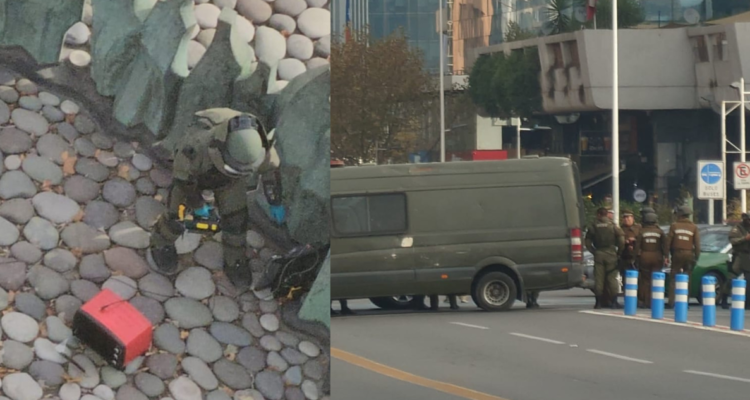 Imágenes del operativo del GOPE en Las Condes