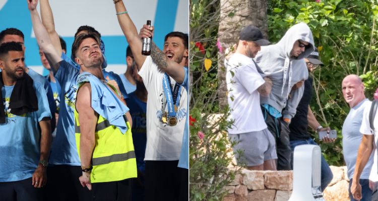 El desatado festejo de Jack Grealish.