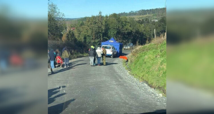 Hallan cuerpo al costado de un camino en Quellón