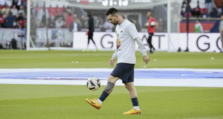 Lionel Messi en su último partido con el PSG.