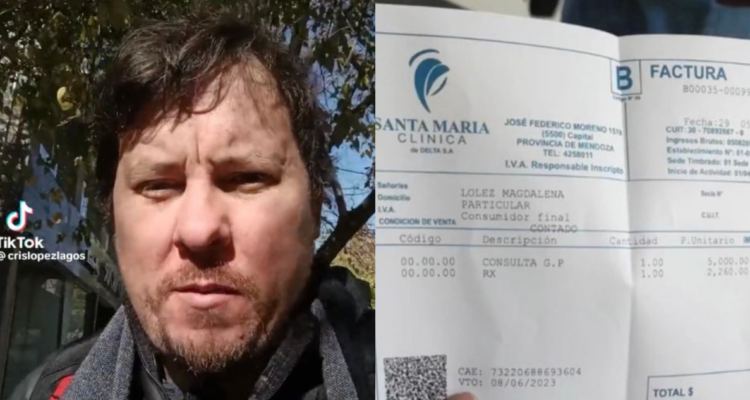 Chileno en clínica de Argentina