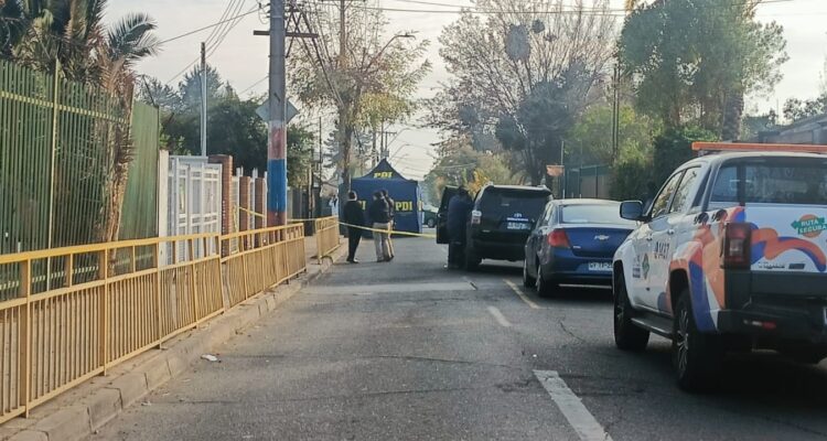 PDI trabajando por homicidio en Puente Alto