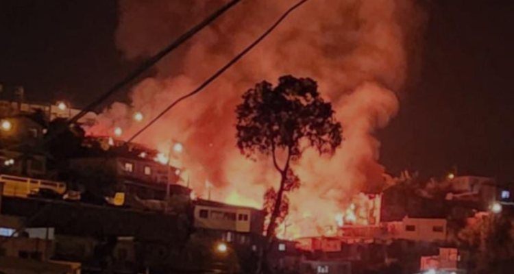 incendio en viña del mar