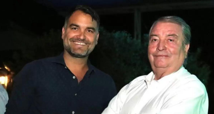 Senador Javier Macaya (izquierda) y su padre Eduardo Macaya (derecha)