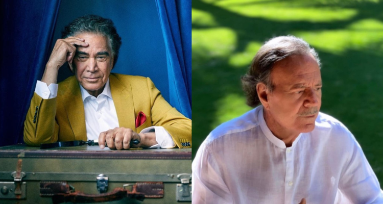 Puma Rodríguez (izquierda) y Julio Iglesias (derecha)