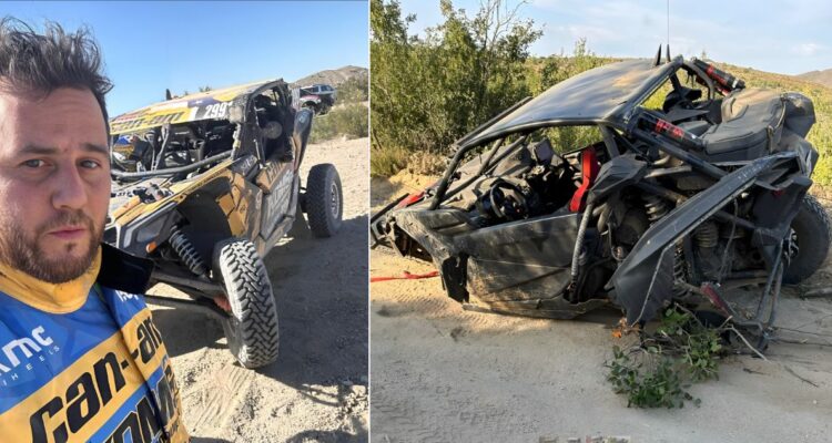Piloto chileno ‘Kid’ Arriagada salva de milagro tras choque en carrera off-road