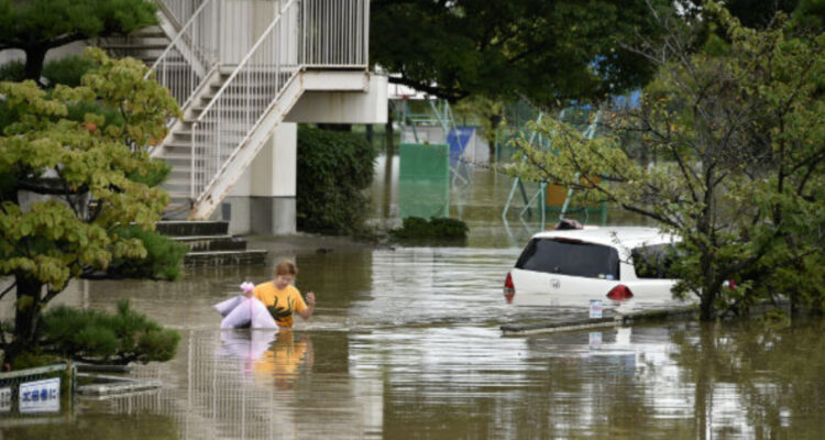 la gravedad de la tormenta Mawar en Japón