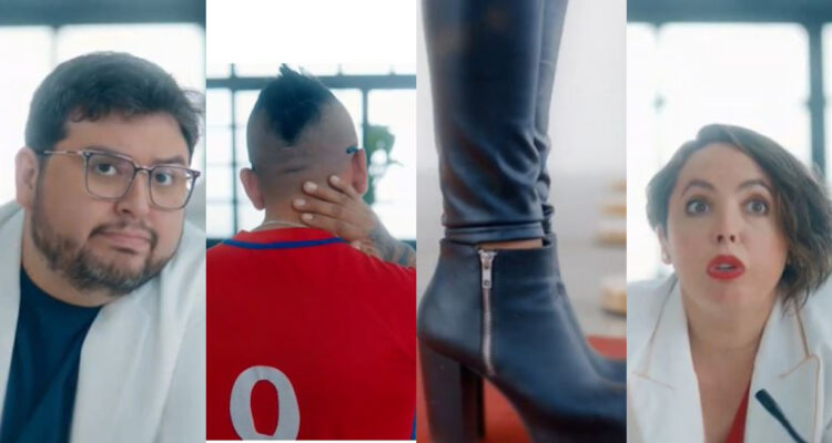 Luis Slimming y Chiqui Aguayo en medio del adelanto de El Purgatorio.