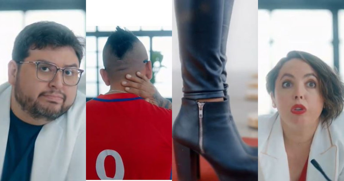 Luis Slimming y Chiqui Aguayo en medio del adelanto de El Purgatorio.