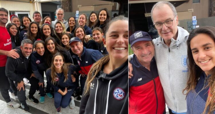 Las Diablas y Marcelo Bielsa, juntos en Uruguay
