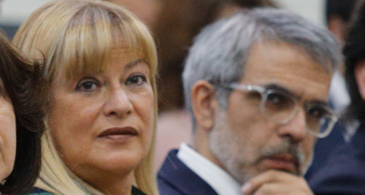 Fotografía de Ángela Vivanco (Corte Suprema) y Luis Cordero (ministro de Justicia)